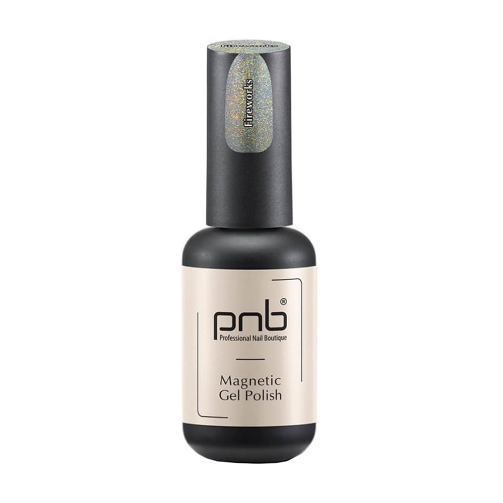 Магнітний гель-лак для нігтів PNB Magnetic Gel Polish Fireworks, 8 мл
