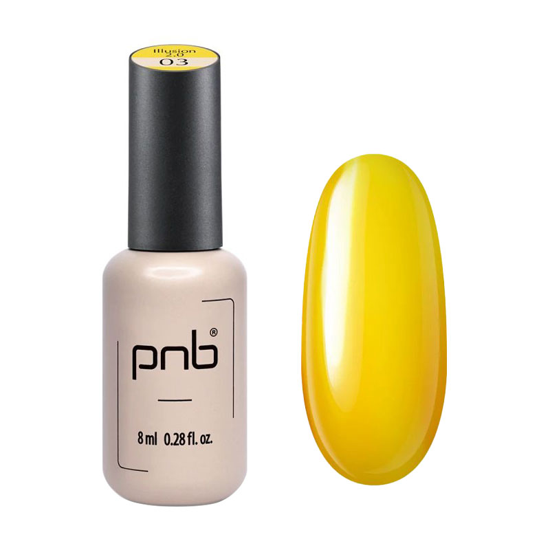 Вітражний гель-лак для нігтів PNB UV/LED Gel Polish Illusion 2.0, 03, 8 мл