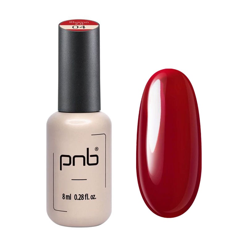 Вітражний гель-лак для нігтів PNB UV/LED Gel Polish Illusion 2.0, 04, 8 мл